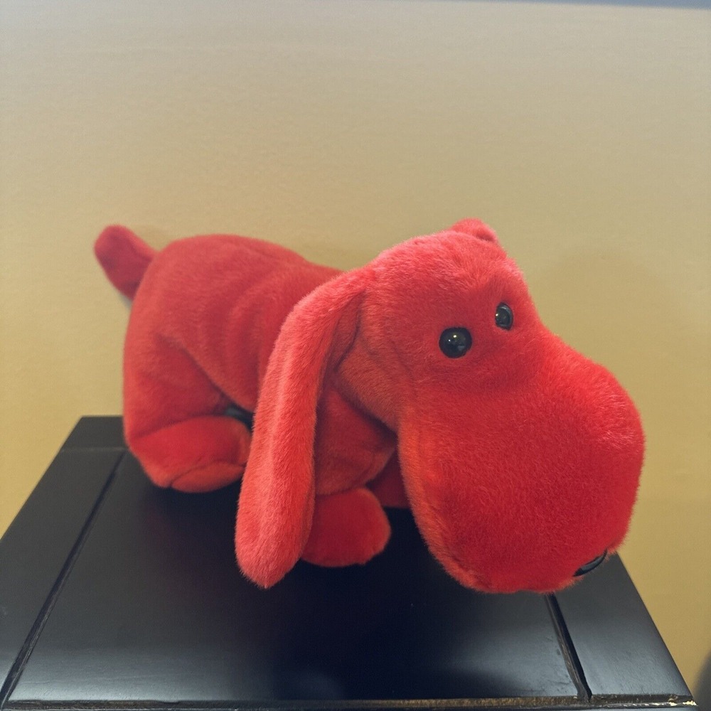 TY  Beanie Buddy- Rover Red Puppy‎ Dog 12" Plush Stuffed Animal 1998 Tag